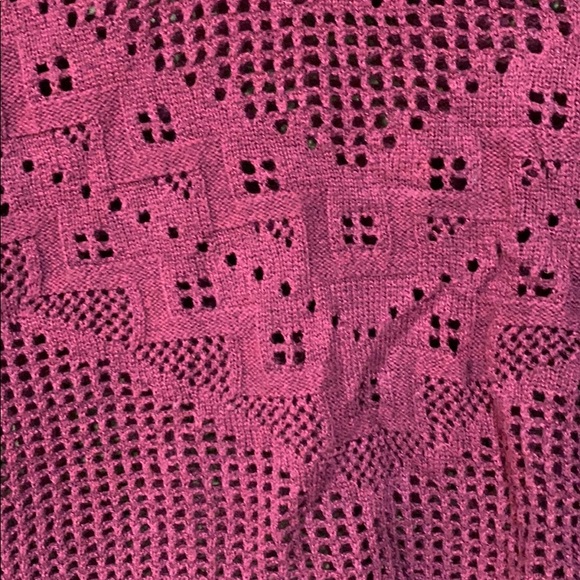 American Eagle Loose weave wine colored sweater - Picture 2 of 4